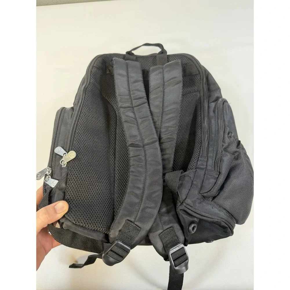 Fisher-Price FastFinder Diaper Bag Backpack Black Teal Multi-Pocket Insulated